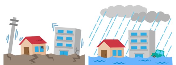 火災保険、台風、地震、災害