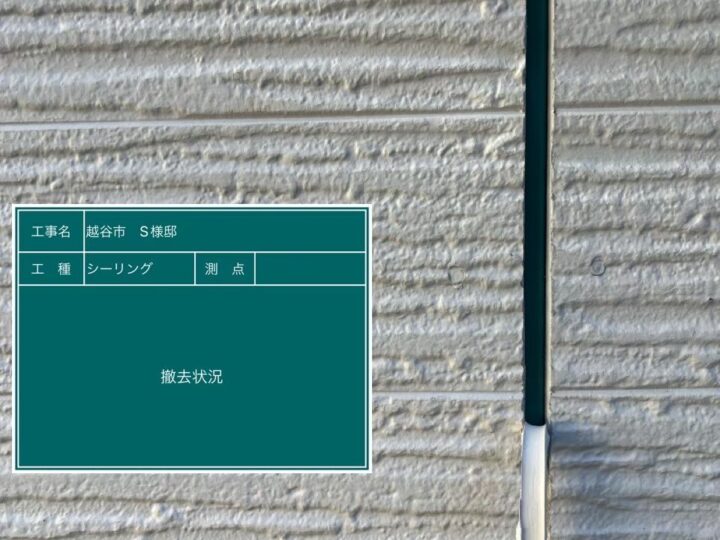 シーリング 撤去状況
