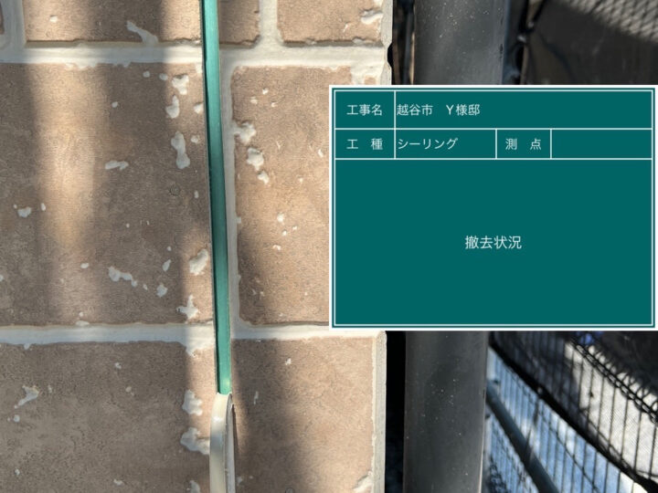 シーリング 撤去状況