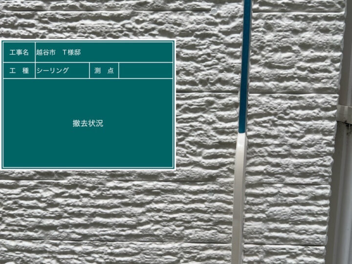 シーリング 撤去状況